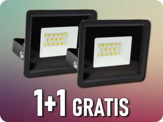 Spectrum LED reflektor 10W, 950lm, IP65, 1+1 zadarmo! Studená biela [SLI029048CW_PW]