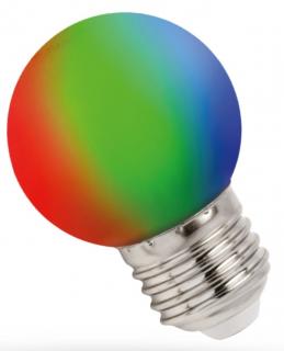 Spectrum LED žiarovka RGB, E27, G45, 1W [WOJ+13105]