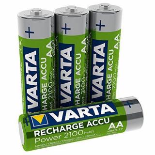 VARTA nabíjateľné NiMH batérie AA, 4ks, 2100mAh