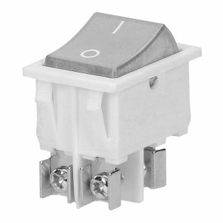 Vypínač kolískový I/O, biele podsvietenie, hranatý, podsvietený, 16A/230V, biely [OR-AE-13179/W/W]