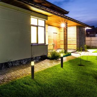 Záhradné LED svietidlo 1xGU10, 50 cm, čierne/biele, IP54