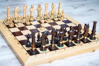 Drevene šachy Royal Lux veľké