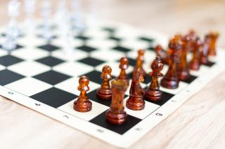 Priehľadná šachová súprava