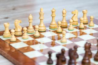 Šachová súprava Golden palisander briar