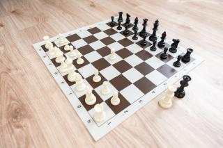 Šachová súprava komplet veľká hnedá