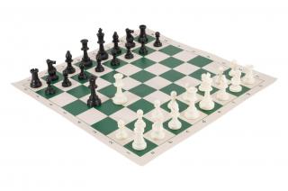 Šachová súprava komplet veľká zelená