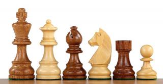 Šachové figúrky PROFESIONÁL z agátu; náhradné Figúrky: Biely jazdec