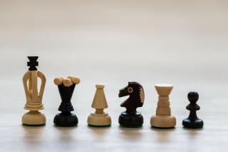 Šachové figúrky Rosa; náhradné Figúrky: Biely strelec