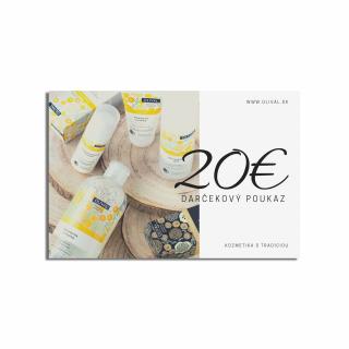 Darčekový poukaz 20€ -ONLINE