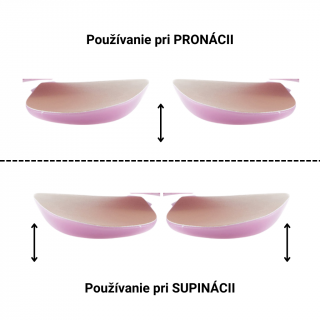 Korekčné podpätenky pronácia supinácia päty PINK CORRECTION