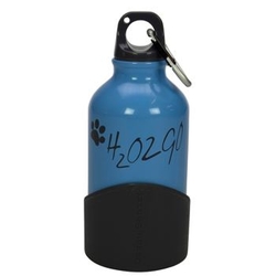 H2O2GO Cestovná fľaša na vodu pre psa 350ml Farba Červená