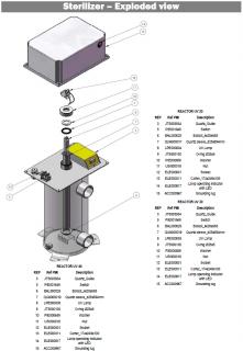 Náhradné diely UV lampy BIO UV INOX Výkon: Náhradný zdroj 60-95W HO