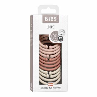 BIBS Loops krúžky 12ks Blush/Woodchuck/Ivory