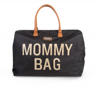 CHILDHOME PREBAĽOVACIA TAŠKA MOMMY BAG BLACK GOLD