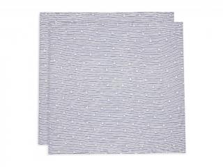 JOLLEIN PLIENKY ZAVINOVACIE 2KS 115X115 CM MIFFY STRIPE NAVY