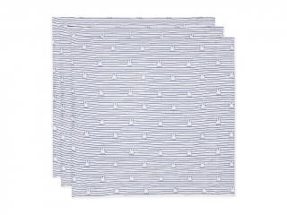 Plienky 3 ks 70x70 cm Miffy Stripe Navy