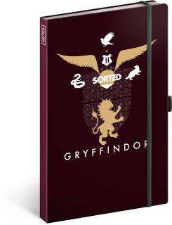 Linajkovaný Zápisník - Harry Potter Gryffindor