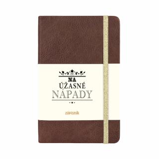 Linajkovaný Zápisník Hnedý - Na Úžasné Nápady