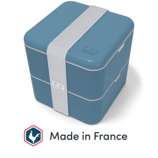 Lunch Box Monbento Square - Blue Denim Nový Typ - Made in France