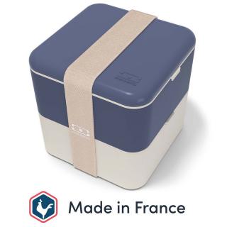 Lunch Box Monbento Square - Blue Natural Nový Typ - Made in France