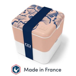 Lunch Box Monbento Square - Graphic Ginkgo Nový Typ - Made in France