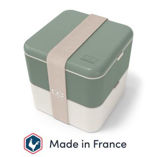 Lunch Box Monbento Square - Natural Green - Nový Typ - Made in France