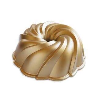 Nordic Ware Forma Na Bábovku Swirl - Zlatá 2,4 L