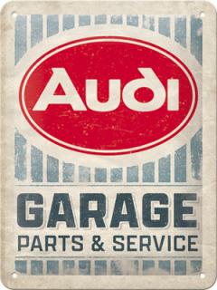 Plechová Ceduľa Audi Garage Parts & Service