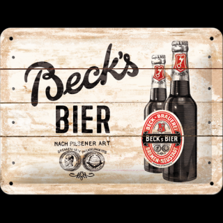 Plechová Ceduľa Beck's Bier