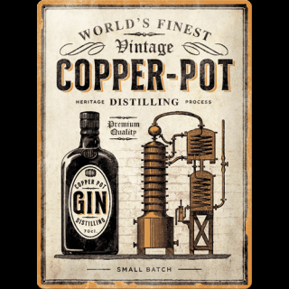 Plechová Ceduľa Copper Pot Gin