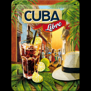 Plechová ceduľa Cuba Libre