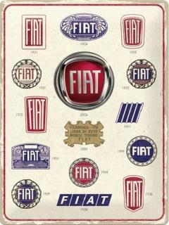 Plechová Ceduľa Fiat (Logo Evolution)