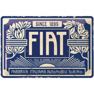 Plechová Ceduľa Fiat Since 1899