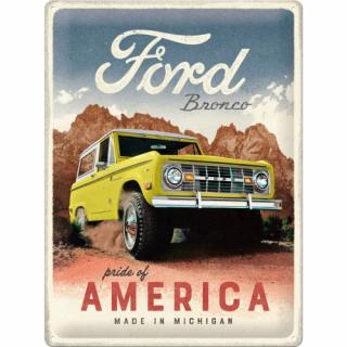 Plechová Ceduľa Ford Bronco Pride Of America