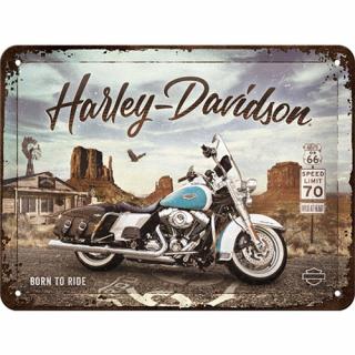 Plechová Ceduľa Harley-Davidson Born To Ride