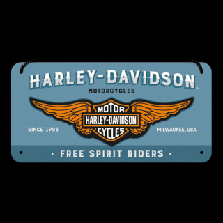 Plechová ceduľa Harley-Davidson Free Spirit Riders