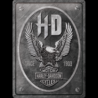 Plechová Ceduľa Harley-Davidson (Metal Eagle)
