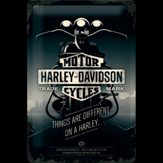 Plechová ceduľa Harley-Davidson Motor Cycles