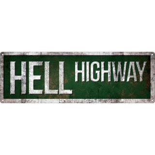 Plechová Ceduľa Hell Highway
