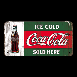 Plechová ceduľa Ice Cold Coca-Cola
