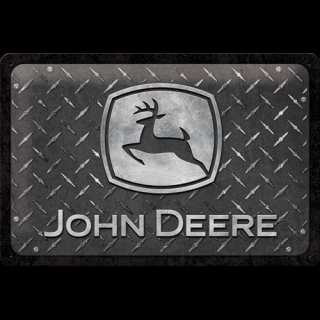 Plechová Ceduľa John Deere Diamond Plate