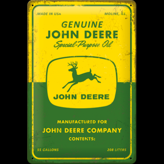 Plechová Ceduľa John Deere Special Purpose Oil