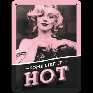 Plechová ceduľa Marilyn Monroe - Some Like It Hot
