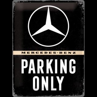 Plechová Ceduľa Mercedes-Benz Parking Only (2)