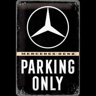 Plechová ceduľa Mercedes Benz Parking Only