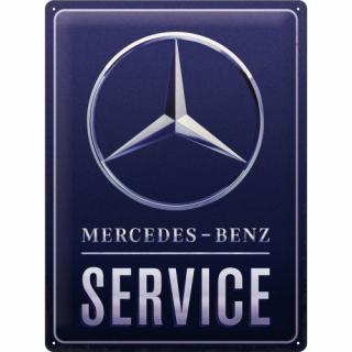 Plechová Ceduľa Mercedes-Benz Service Logo
