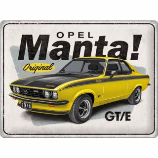 Plechová Ceduľa Opel Manta GT/E Original