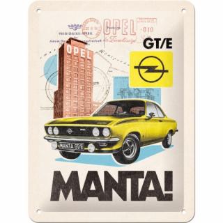 Plechová Ceduľa Opel Manta! GTE