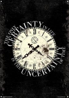 Plechová Ceduľa Uncertainty Of Time
