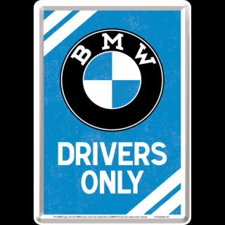 Plechová Pohľadnica BMW Drivers Only